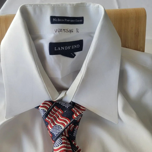 AMERICAN TRADITIONS USA Flag Men’s Silk Tie - Picture 11 of 12